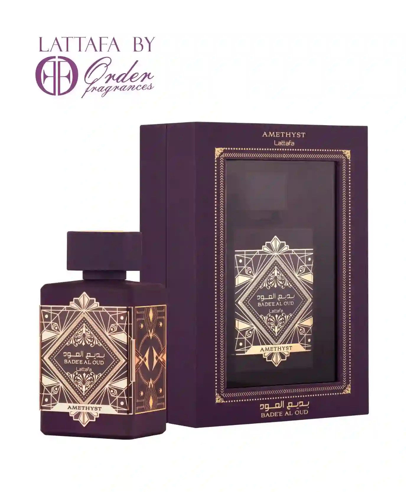 Lattafa Oud For Glory Bade'e Al Oud Amethyst Eau De Parfum 100 Ml For Men & Women