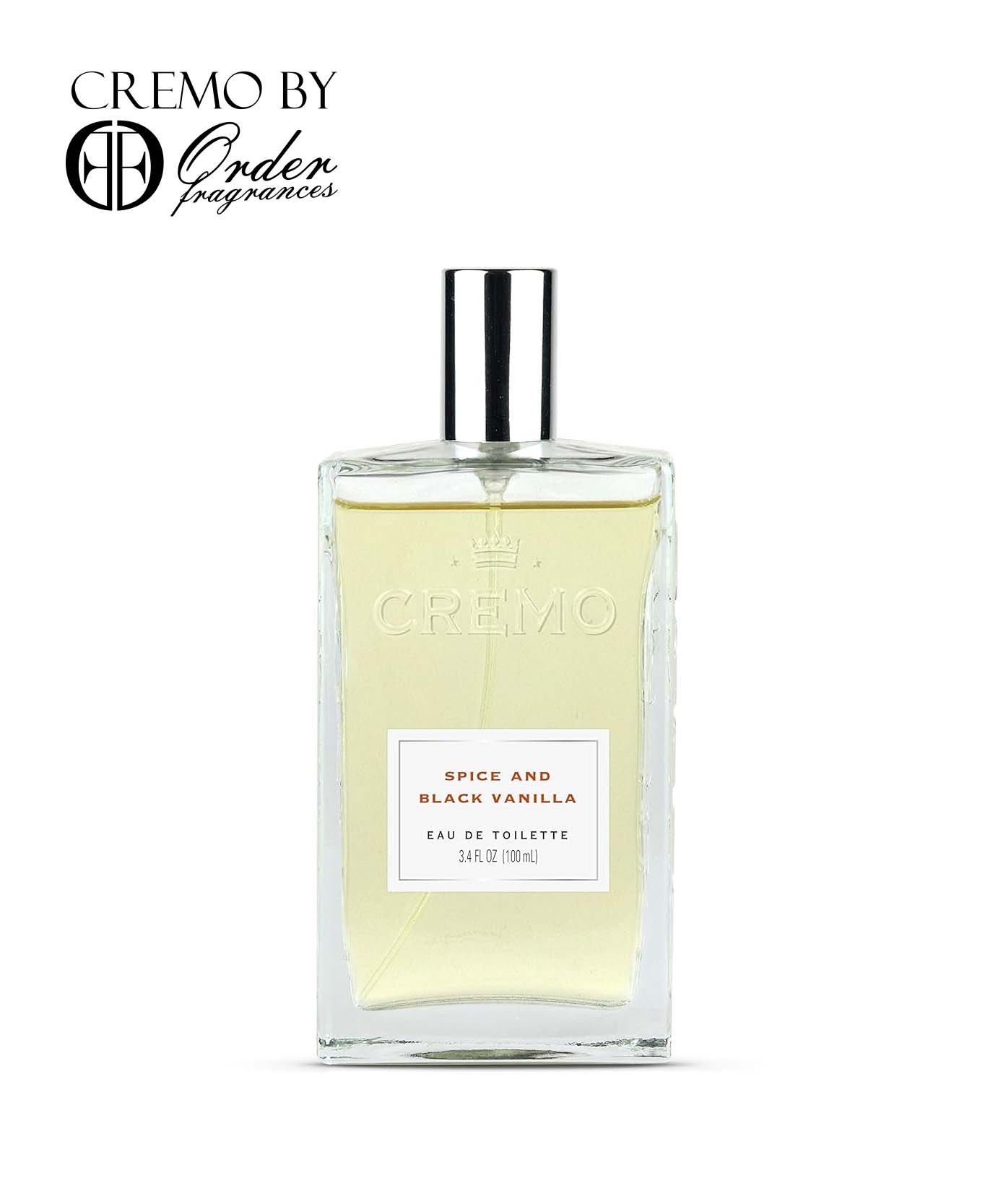 Cremo Spice & Black Vanilla Cologne Spray, An Explosion of Vibrant Spices, Tobacco and Black Vanilla, 3.4 Fl Oz