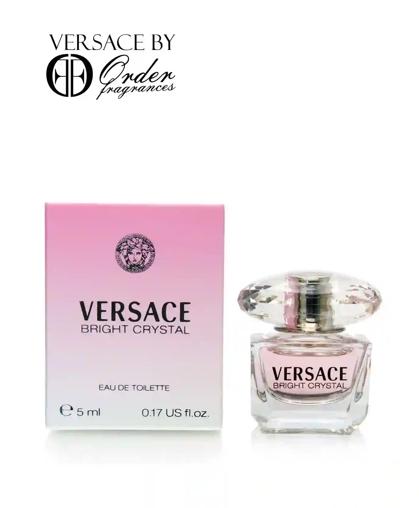Versace Bright Crystal Eau de Toilette Mini for Women, 0.17 Ounce